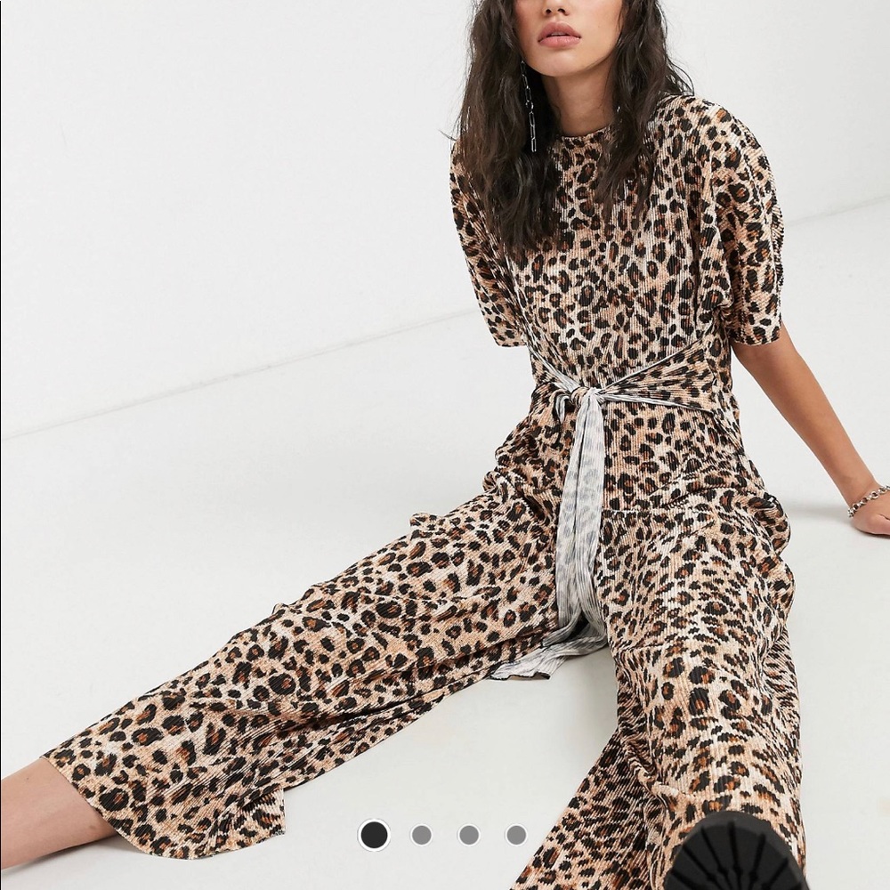 NWT ASOS Leopard Print Jumpsuit